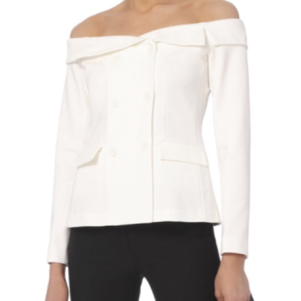Stephan Off-The-Shoulder Blazer Top